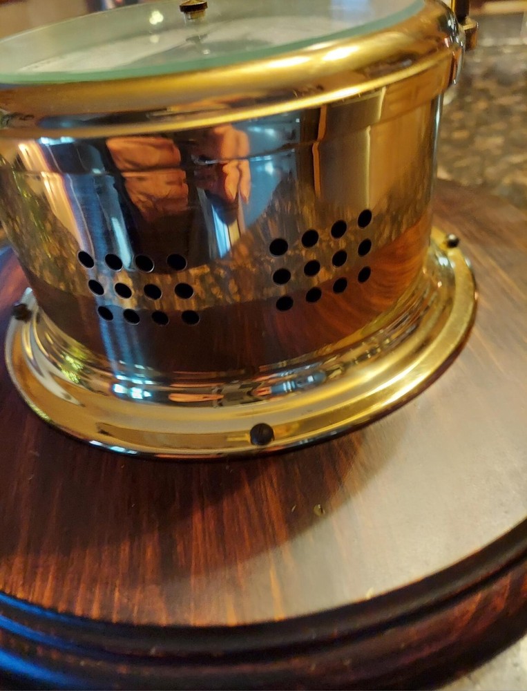 Schatz Brass Ship's Compensated Precision Barometer & Thermometer, West Germany