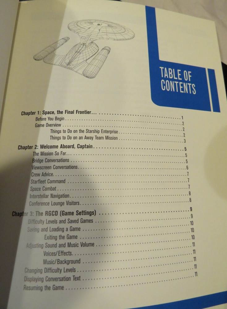 Star Trek The Next Generation "A Final Unity" Reference Manual Spectrum HoloByte
