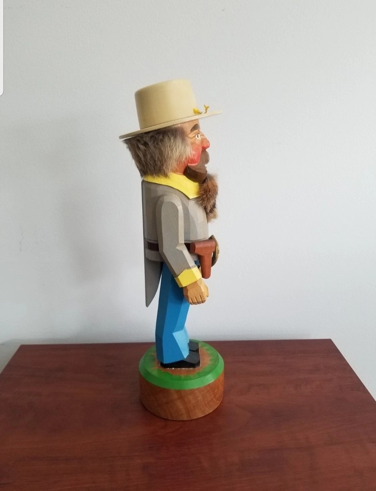 Hand Carved Confederate Officer Nutcracker Lothar Junghanel