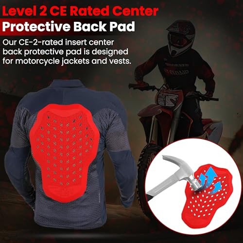 CE Level 2 Approved Back Protector Pad – Motorcycle Jacket Replacement