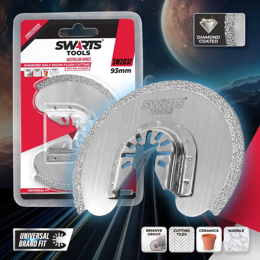 Diamond Multi Tool Saw Blade - Ceramic Tile and Marble Cutter, Grout Removal