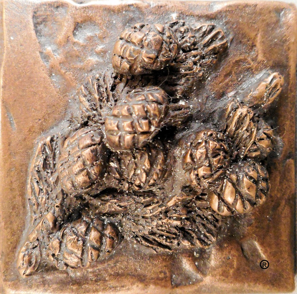 Bronze Pinecones Decorative Dot