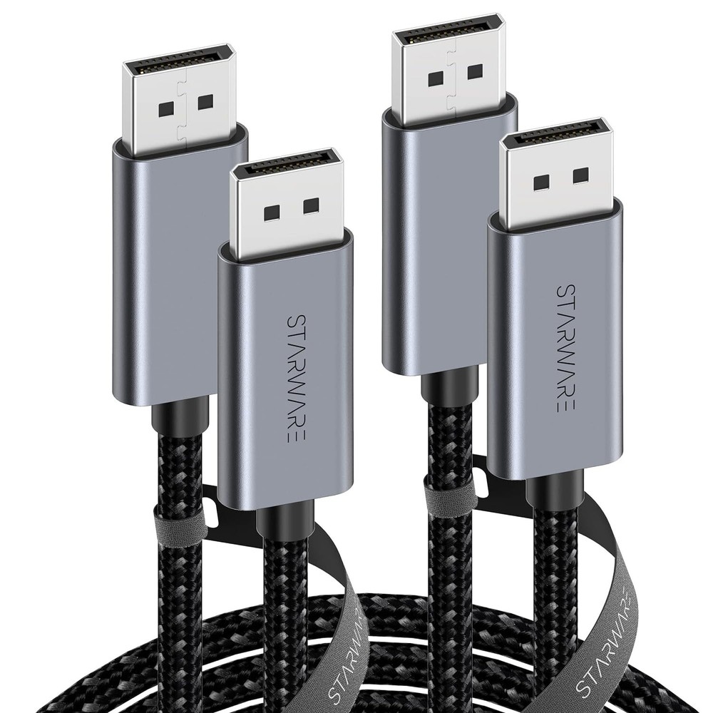 🔥2 Pack STARWARE DisplayPort to DisplayPort Cable 6 ft DisplayPort 1.2 Cable🔥