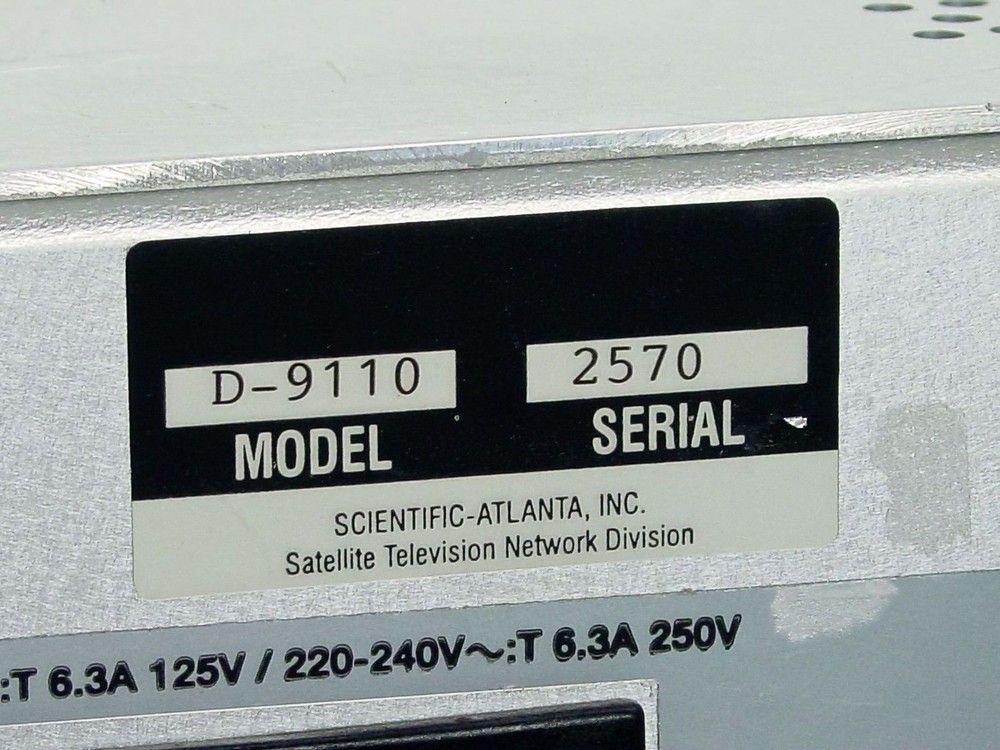 Digital Atlanta D-9110 PowerVu Digital Video Encoder w/MSync and Audio Modules