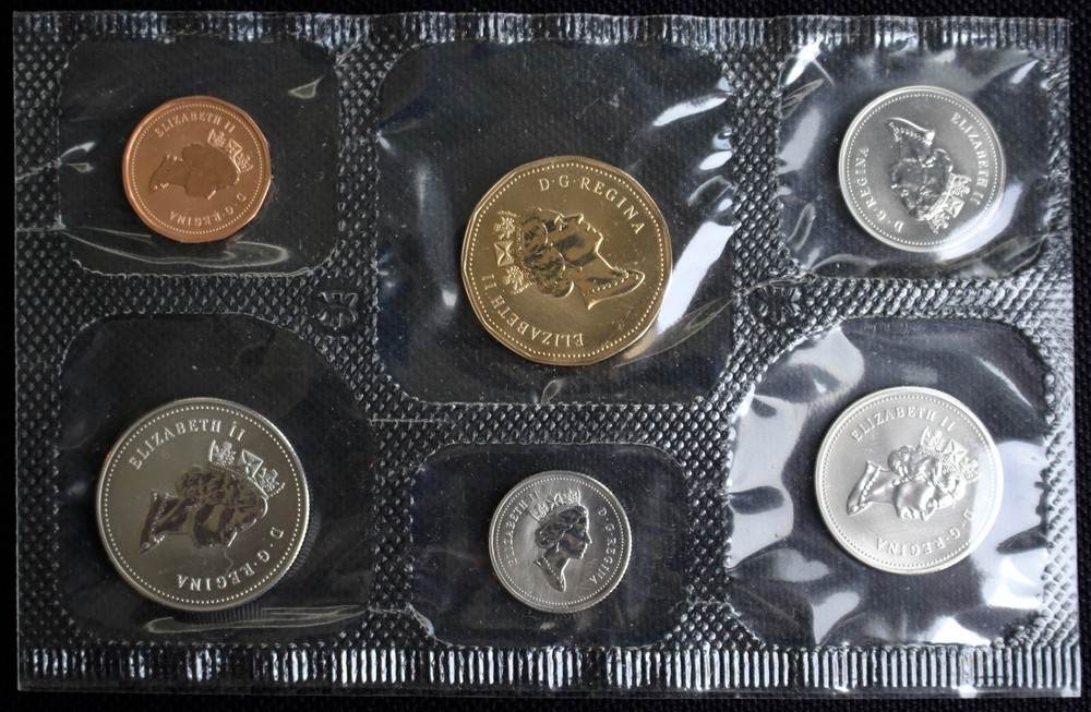 1996 CANADA PROOF LIKE COIN SET with COA & Envelope