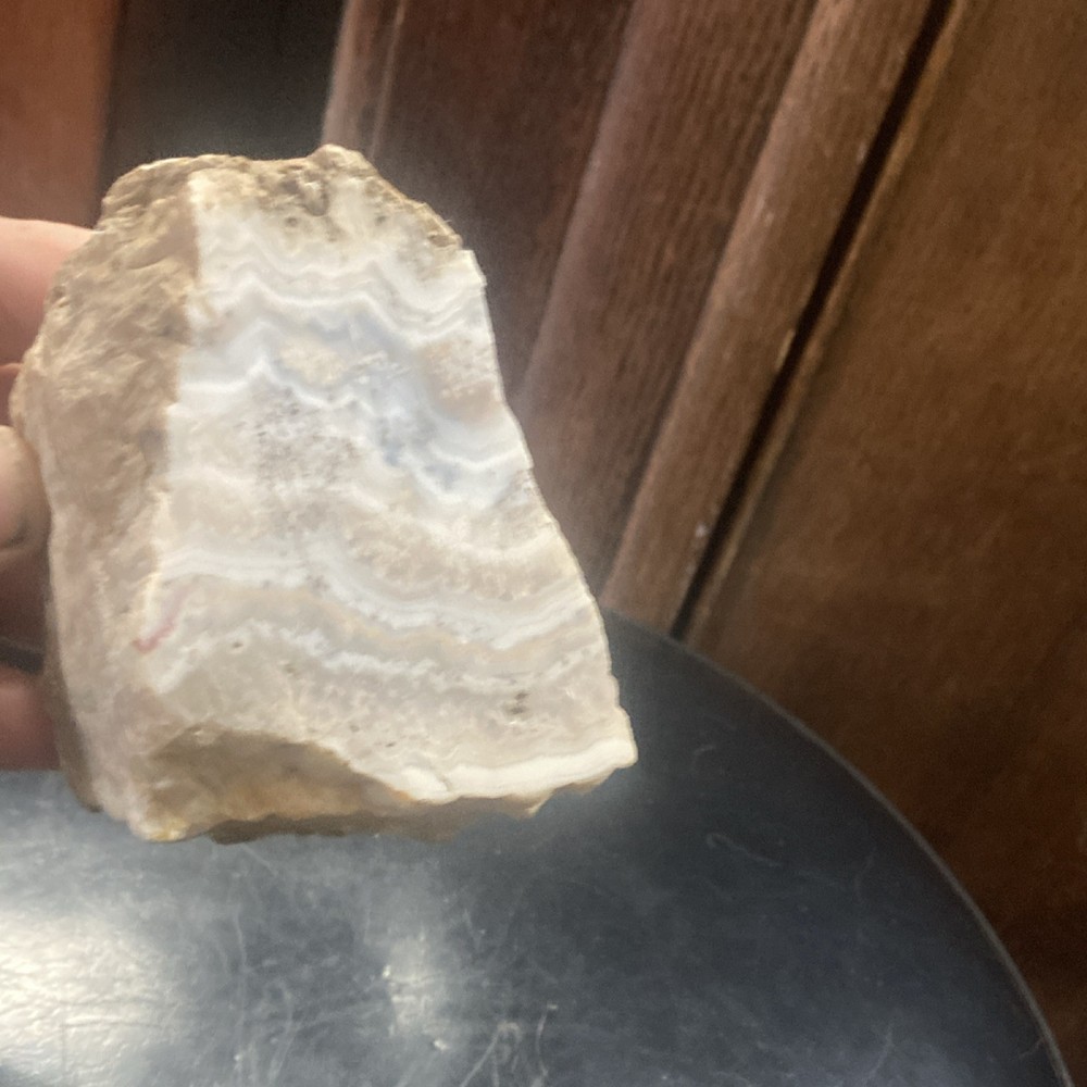 Banded Agate Lapidary Slab Rough Mineral Specimen