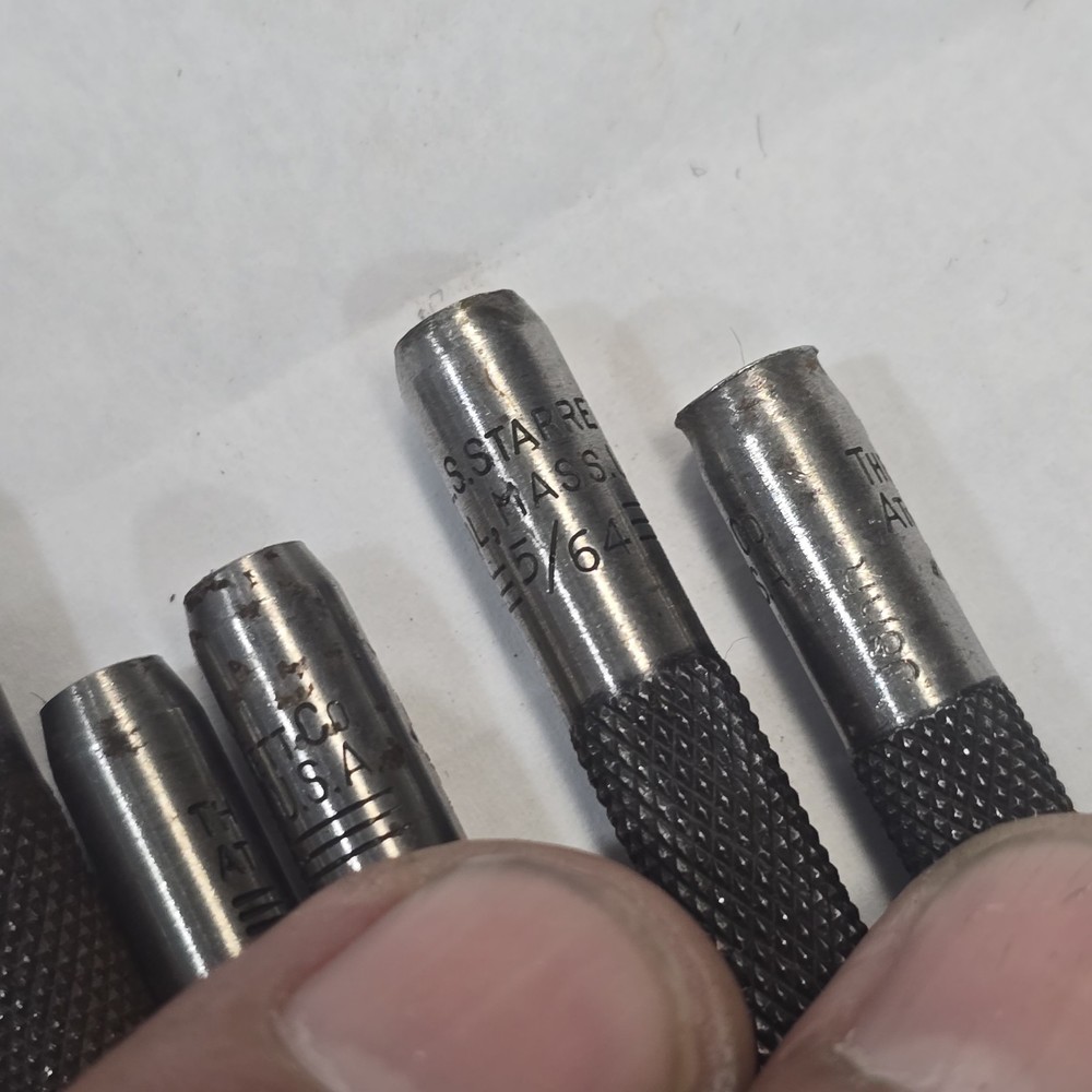 STARRETT #18B Automatic Center Punch + 12 Starrett Punches