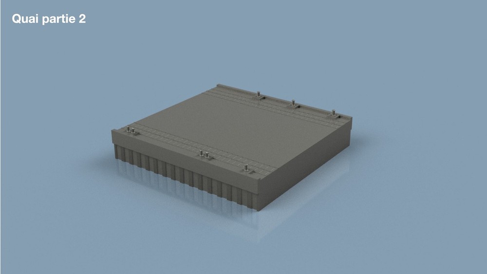 L'Arsenal Models 1/700 US DOCK WEAPONS PART 2 3D Printed Set