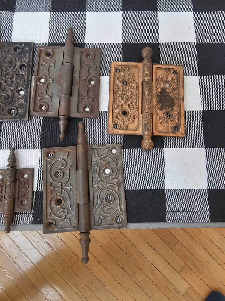 14 Vintage Door Hinges Victorian Not Matching