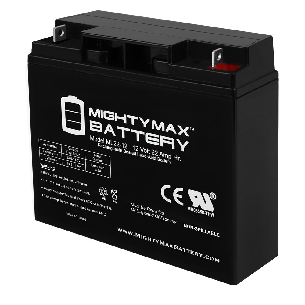 Mighty Max 12V 22AH SLA Battery Replacement for Matco Tools PS2200JS JumpStarter