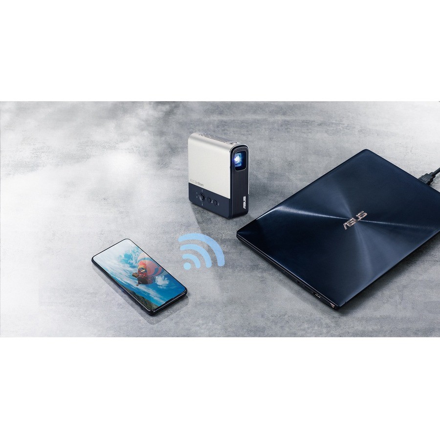 Asus ZenBeam E2 DLP Projector - 16:9 - Ceiling Mountable - Black, Gold