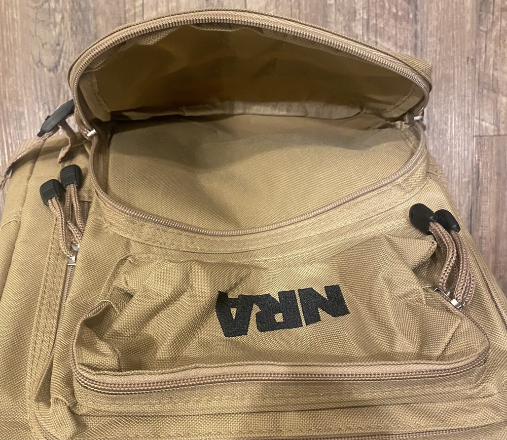 NRA TACTICAL Backpack Range Hunting Bag Desert Tan Khaki