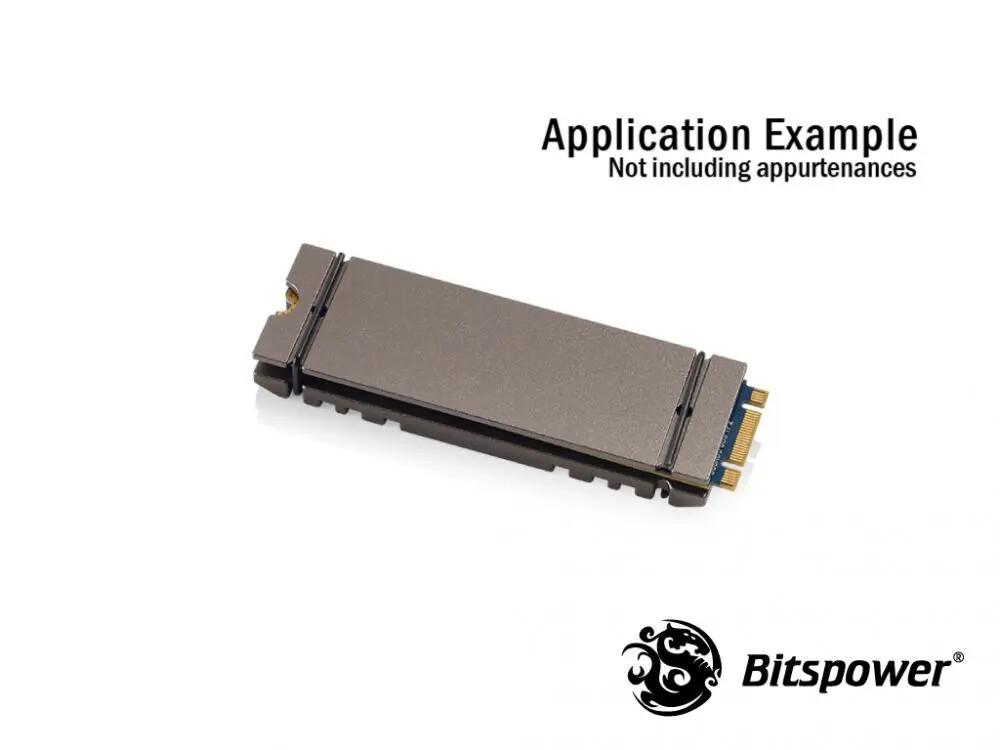 Bitspower M.2 SSD Armor Advanced Version -Black Sparkle BP-HDM2HSAV-BS
