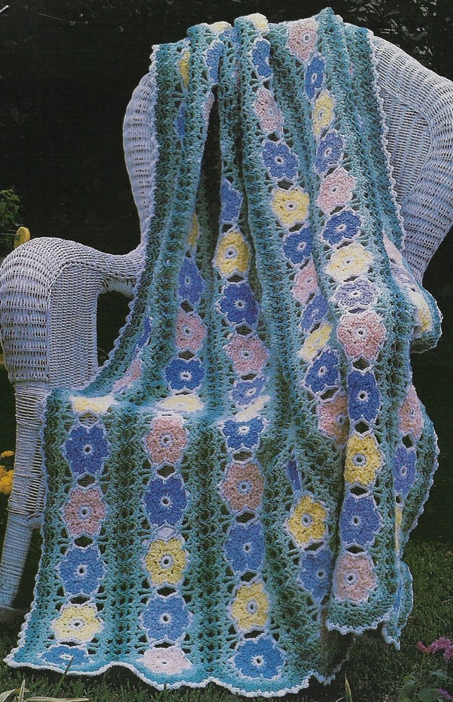 Breath of Spring Afghan crochet pattern instructions