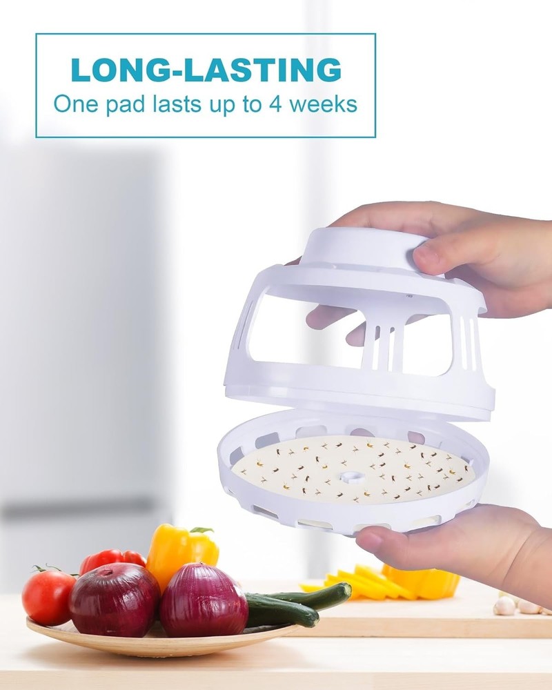 24 Pcs Flea Trap Refill Discs for Bug 5.4" Replacement Sticky (White)