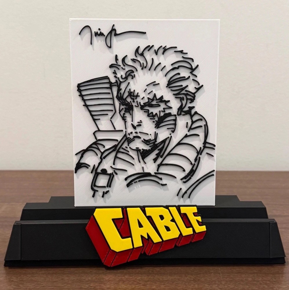 Cable X-Men Comic Book Display Stand for Graded CGC, CBCS, and Non-Graded Comics