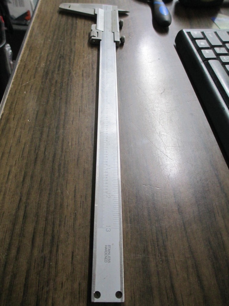 Mitutoyo Vernier Caliper W/ Fine Adjust Range 1/128” 1/1000”