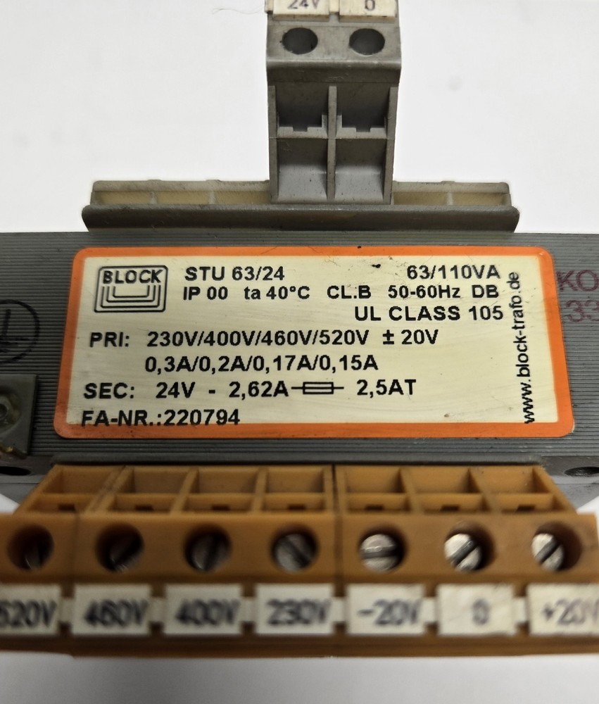 BLOCK TRANSFORMER STU 63/24.