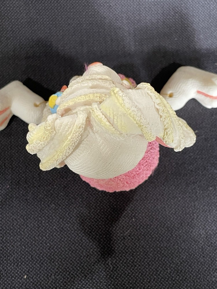 Yard works Posing Ceramic Bunny, Holding Lil Bluebird Easter