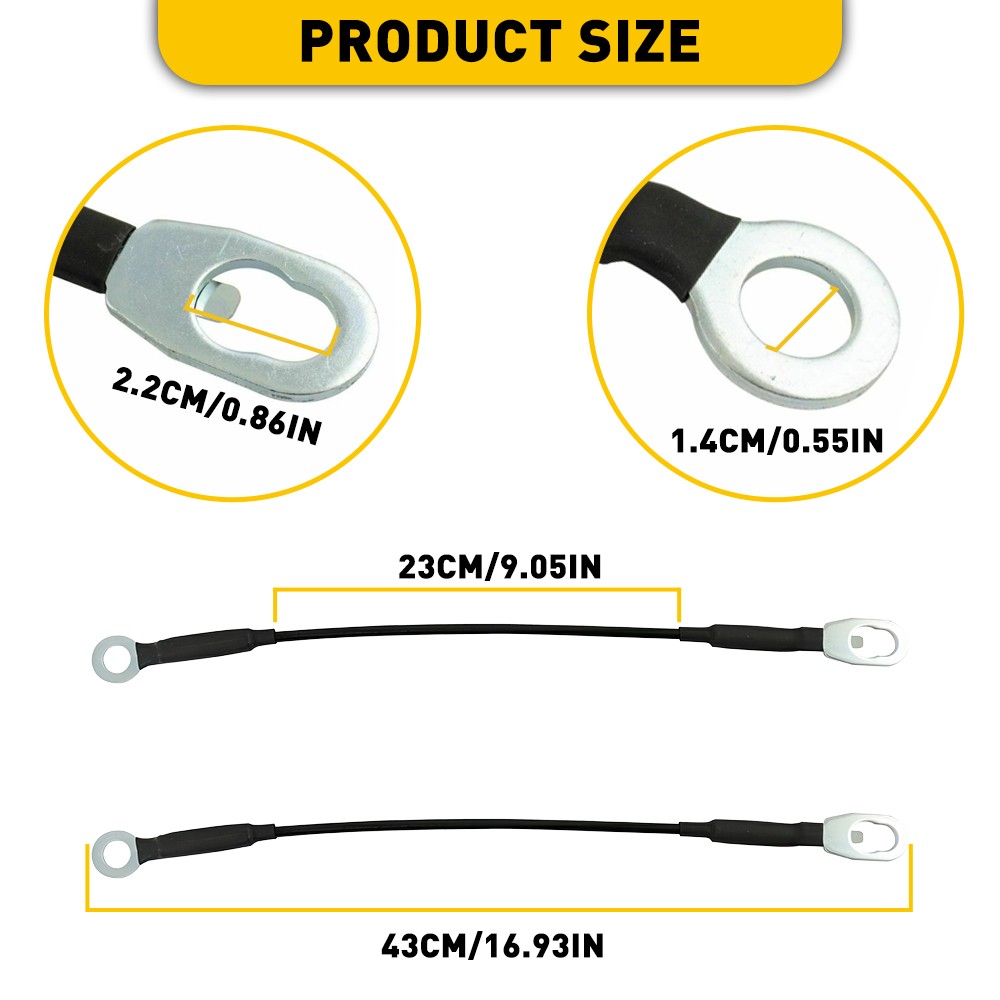 2pcs Tailgate Cable Strap Left Right For 1998-2004 Nissan Frontier 904608B400 EV