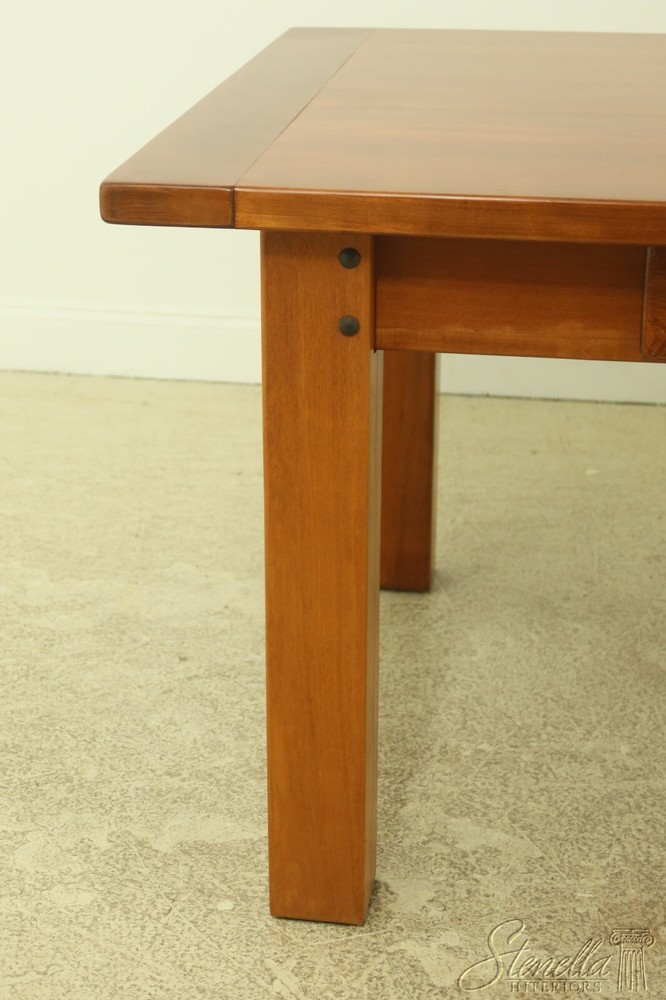 54346EC: Arts & Crafts Large 2 Drawer Library Table Desk