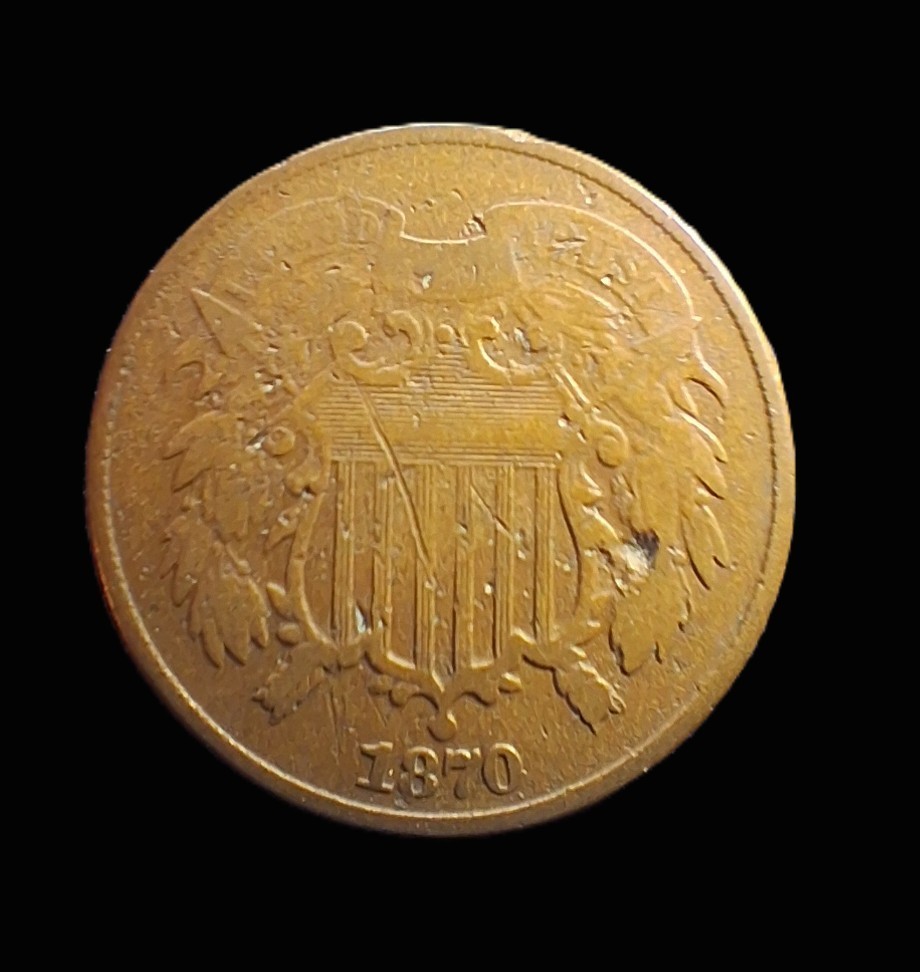 1870 Two Cent Piece - 2C - FREE SHIPPING!!