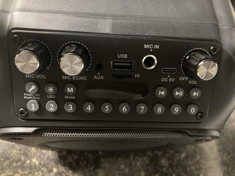 K9-M Portable Bluetooth Karaoke Machine with Bluetooth Speaker & 2 Microphones