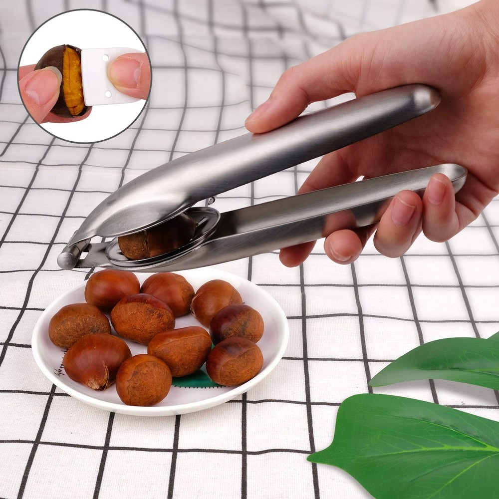 Chestnut Clip Peeler Nutcracker Nut cracker Pecan Walnut Cracker 304 Stainless