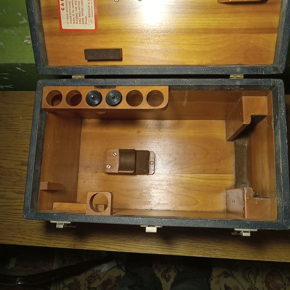 Bausch & Lomb Microscope W/Case & Extras!