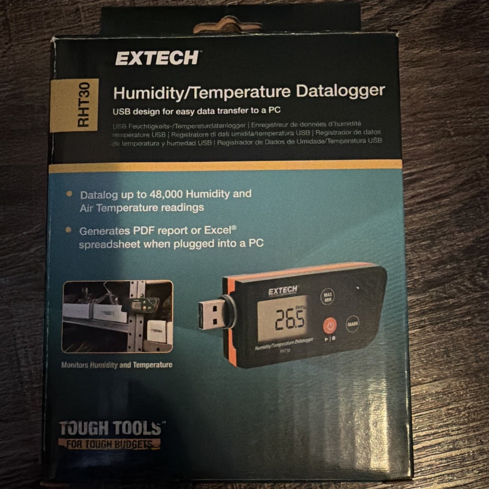 Extech RHT30: USB Humidity/Temperature Datalogger