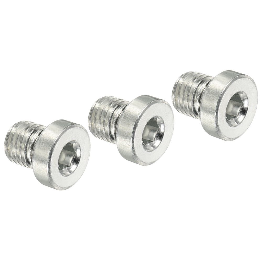 M8*1 Hex Head Pipe Fitting Plug, 3 Pack Male Thread 45# Steel Plug