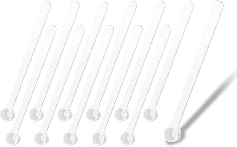 Micro Teaspoon Scoops Penta Angel 12Pcs Tiny Measuring Spoons Mini Platic Scoops