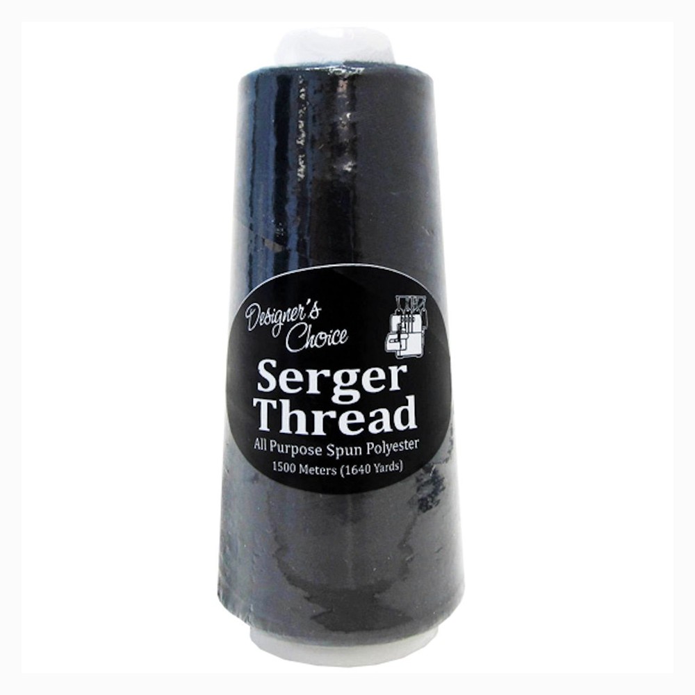 12 Spools Black White Serger Thread 100% Polyester 1640 Yards Quilting