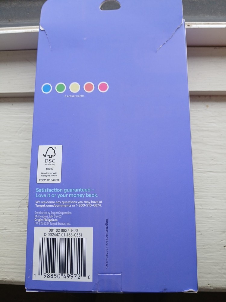 Up & Up Sharpened #2 Pencils 50-Pack + 50 Erasers & 1 Sharpener – New Sealed!