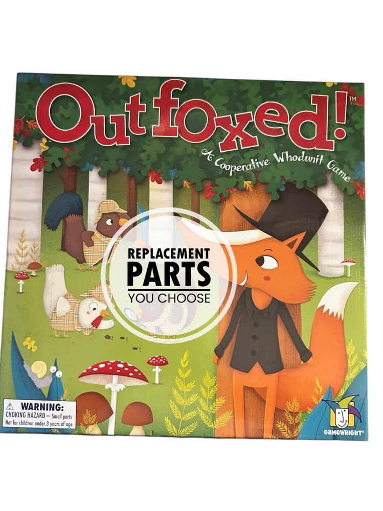 Outfoxed Board Game REPLACEMENT PARTS PIECES YOU CHOOSE