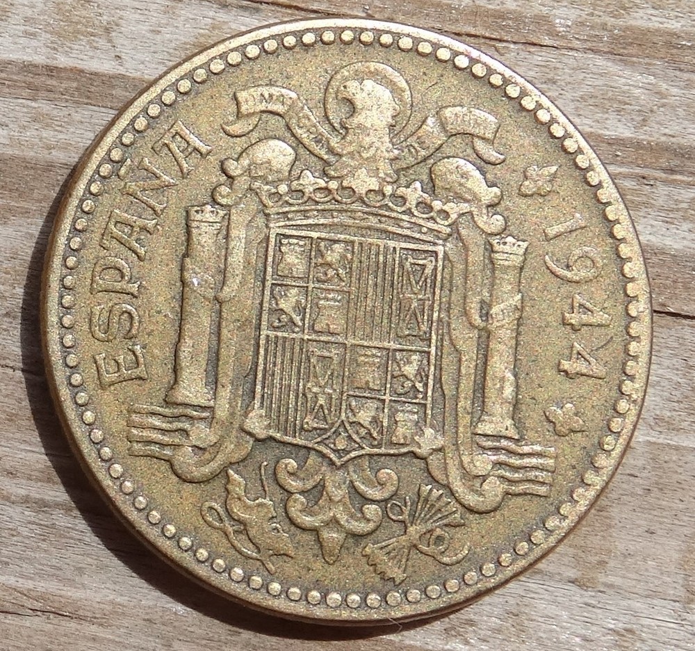 1944 Spain 1 Peseta