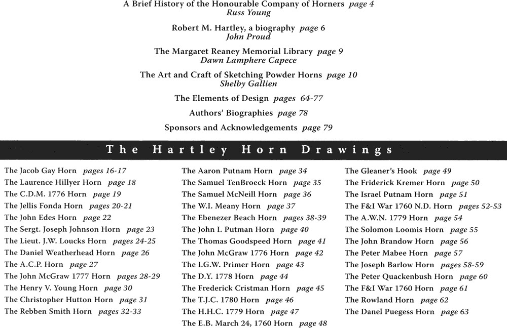 Powder Horn Drawings Historically Accurate Engraving Reference for Collectors