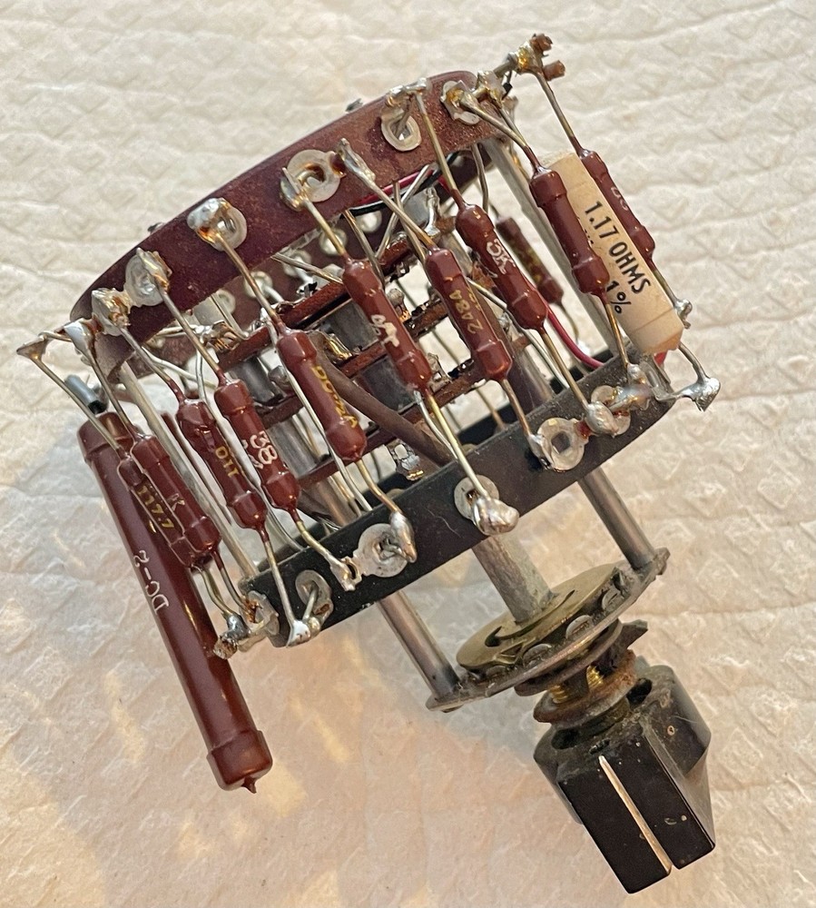 Vintage Stepped Resistor Network Precision Rotary Attenuator 1960s