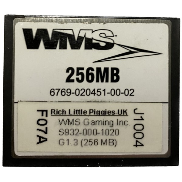 WMS Bluebird 1 Compact Flash GAME Software Rich Little Piggies-UK