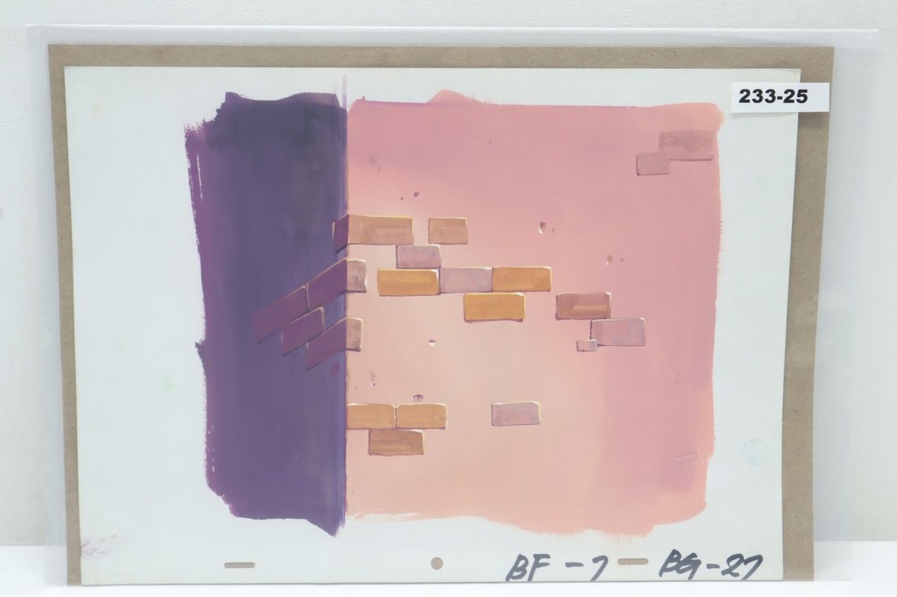 Original Hand Painted Animation Production Background (233-25)