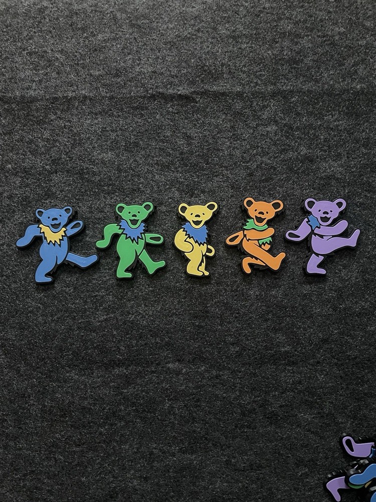 Grateful Dead Dancing Bears Magnets (set of 5)