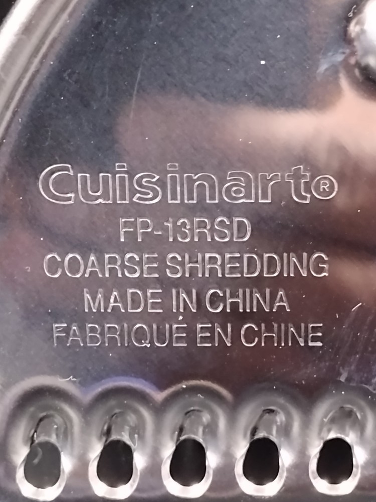 Cuisinart Food Processor FP-13 FP-13RSD Shredding Disc Blade