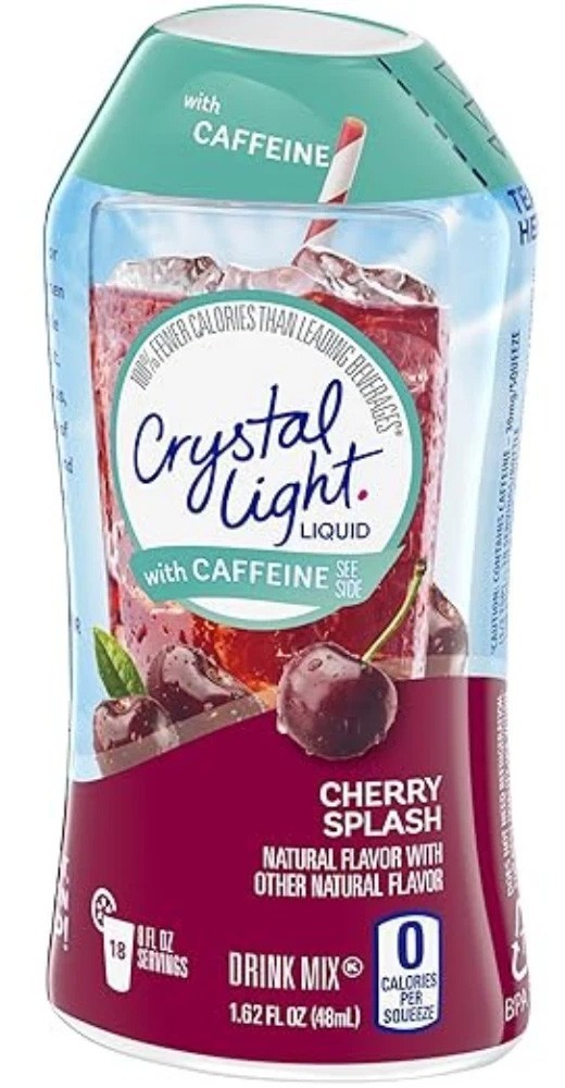 Crystal Light Liquid Cherry Splash Energy Drink Mix