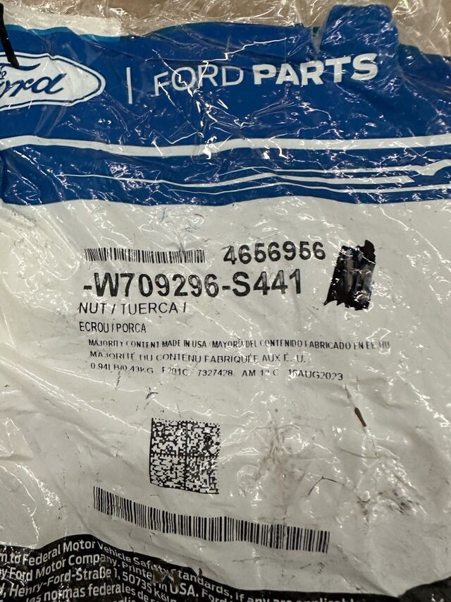Genuine Pitman Arm Nut W709296-S441
