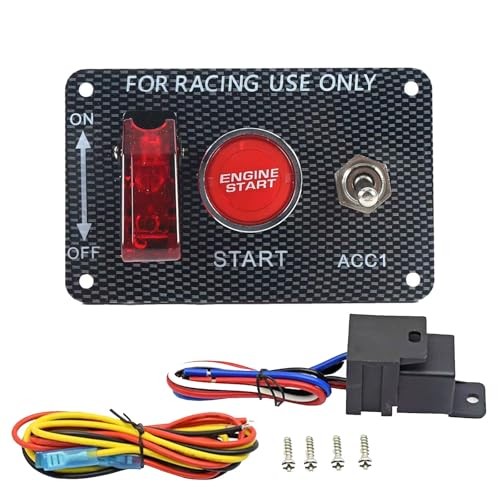 3-in-1 Universal 12V Racing Ignition Switch Panel  3 in 1 Ignition Switch Panel