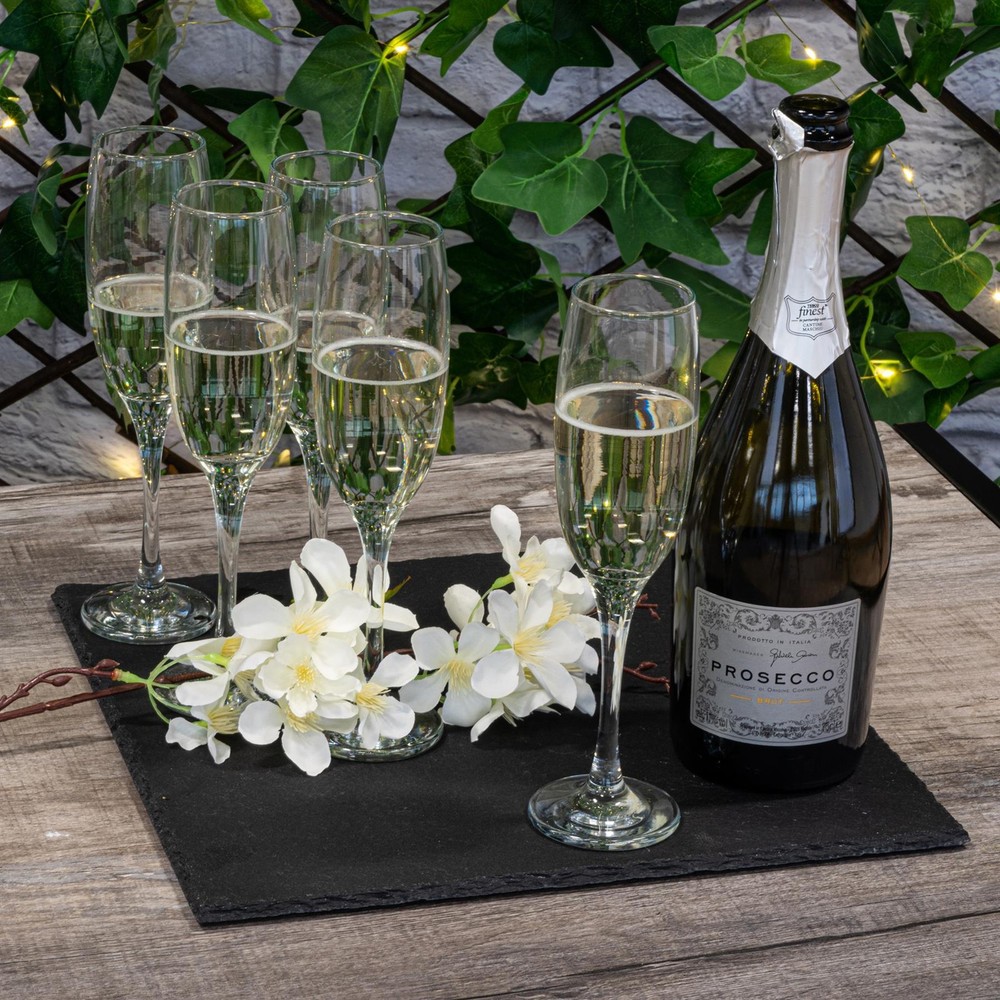 12 Piece Square Slate Placemats & Coasters Set