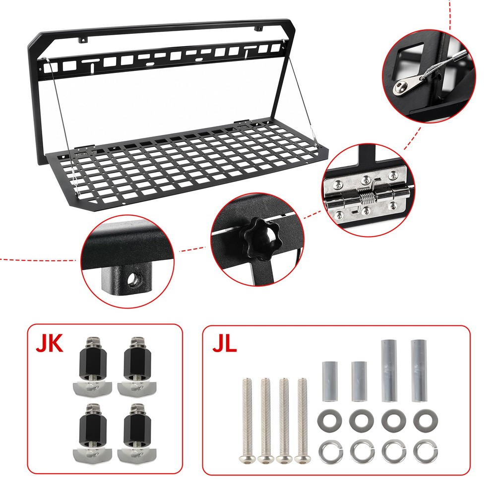 Tailgate Table For Jeep Wrangler 2007-2018 &2018-2025