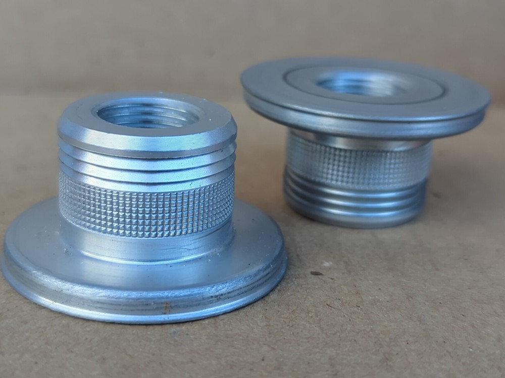 2 Aluminum Threaded Parts For MEAT GRINDER