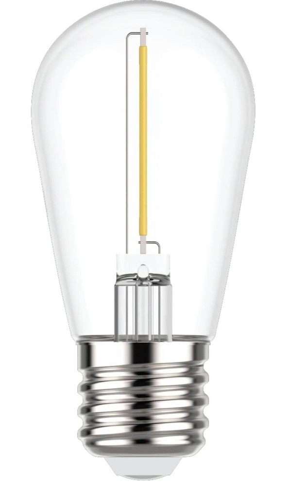 10 Pack GE LED 1Watt Soft White String Light Replacement S14 Outdoor Bulbs