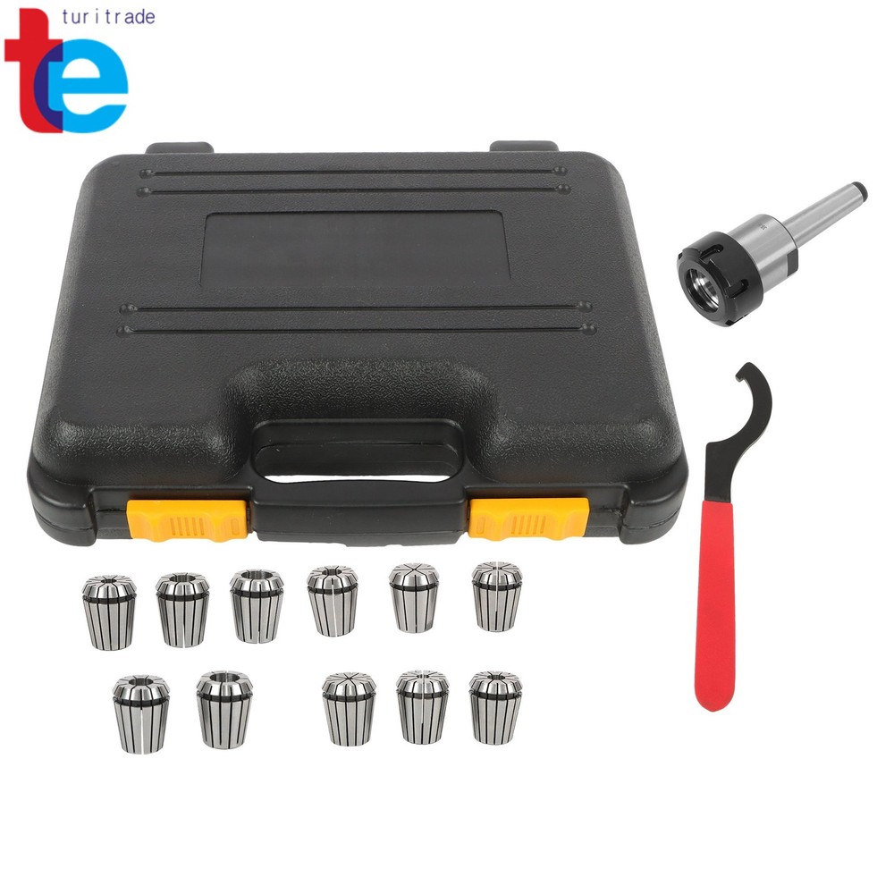 ER32 Collet Chuck MT2 Shank Kit Includes 11 Pack Collets Full Size Range